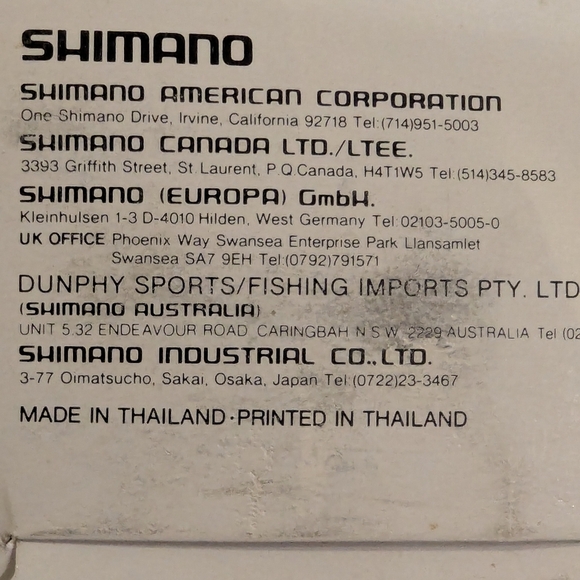 Shimano TX130Q Graphite Fishing Reel Vintage In Box - Picture 7 of 9